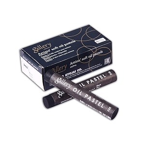 mungyo gallery soft oil pastels set of 6 single color-black