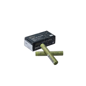 mungyo gallery soft oil pastels set of 6 single color-olive yellow