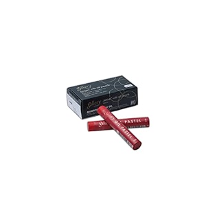 mungyo gallery soft oil pastels set of 6 single color-scarlet