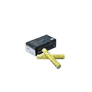 mungyo gallery soft oil pastels set of 6 single color-lemon yellow
