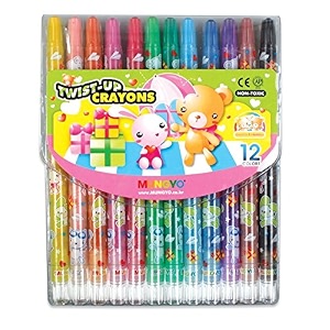 mungyo twist up crayons-12 assorted colors