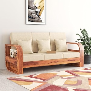 3 seater sheesham wood sofa for living room furniture home and office  three seater wooden sofa natural finish 3 seater brown