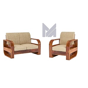 sheesham wood 3 seater sofa set for living room furniture wooden sofa set 3 seater for home amp office 21 natural finish  3 seater wooden sofa brown