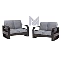 Sheesham Wood 4 Seater Sofa Set for Living Room Furniture Wooden Sofa Set 4 Seater for Home &amp; Office (2+2 Sofa, Walnut Finish) | 4 Seater Wooden Sofa