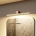 Murphy 12 Watts Black Body Rose Gold Finish LED Picture Photo Frame Light/Bathroom Dressing Table Light Cylinder Shape with 3 Color Changing Light (White,Warm White and Natural White), Pack of 8