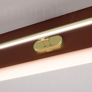 murphy 12w colour changing 3in1 brass finish led mirror light cool white warm white neutral white  adjustable angle  modern vanitydressingbathroom wall light-pack of 2