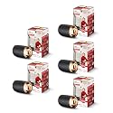Murphy 10W Black Body Cylindrical Surface Mounted Spot Light Down Light (Warm White, Pack of 5)(Aluminium)