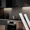 Murphy Acrylic 2 Feet LED Under Cabinet Lighting, 8W Under Cabinet and Under Counter Lighting, LED Profile Light : Cool White, Pack of 4