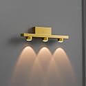 Murphy 3-Glow Goldray|LED Mirror/Vanity Light|- Luxurious Gold Finish|Warm White, 2-Year Warranty-Pack of 2