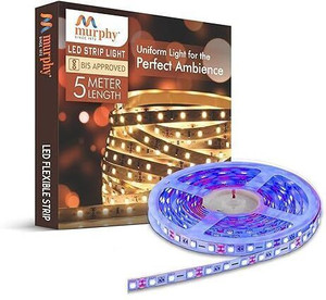 murphy 300 leds 5 m blue steady strip rice lights