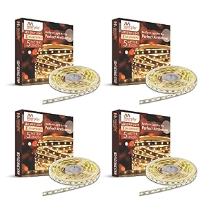 murphy 35w led strip 2835 high lumen cove light 5 metre 120 ledmtr natural white pack of 4 with 12v dc 3amp driver