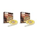 Murphy 35W LED Strip 2835 High Lumen Cove Light 5 Metre (120 LED/Mtr.) (Warm White, Pack of 2) with 12V DC 3Amp. Driver