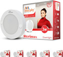 MURPHY 3W Strimax Surface LED Light – Cool White | Flush Mount – Pack of 6 Ceiling Light Ceiling Lamp