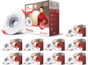 murphy 7w phocus led spot round panel conceal box down lightpack of 10 warm white ceiling light ceiling lamp