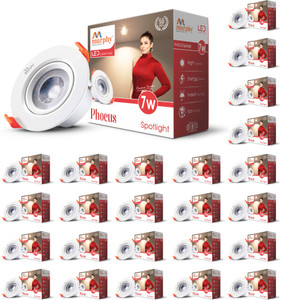 murphy 7w phocus led spot round panel conceal box down lightpack of 25 warm white ceiling light ceiling lamp