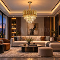 MURPHY Golden Mamba Gold Crystal Pendant Light