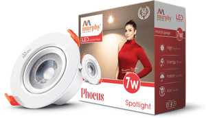 murphy 7w phocus concealed box warm white pack of 1 ceiling light ceiling lamp