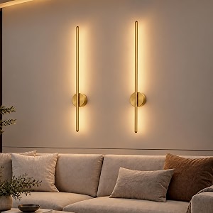 murphy led wall highlighter  modern aluminum sconce 3-in-1 colour changing wall light sleek golden finish  easy install 2-year warranty-pack of 5