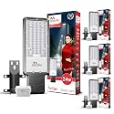 Murphy Velar 24W LED Street Light with Auto On/Off Day Night Sensor | Aluminium Body | IP66 Waterproof | 2400 Lumens | 6500K Cool White | | BIS Certified | 2-Year Warranty (Pack of 4)