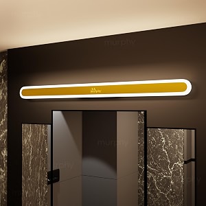 murphy lumaline trioglow 15w premium led mirror wall bathroom light - with 3-in-1 colour cool whitewarm whitenatural white linear bar pack of 5