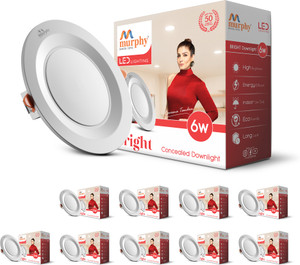 murphy led 6w bright concealed box down light cool whitepack of 10 ceiling light ceiling lamp