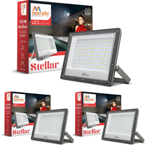 murphy steller led 100w led flood light ip65 rated outdoor light pack of 3 cool white flood light outdoor lamp