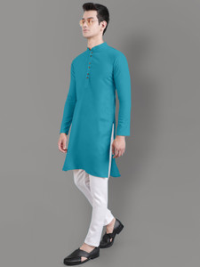 murta men cotton blend kurta pyjama set