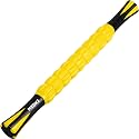 Muscle Roller &amp; Massage Roller Stick for Athletes - Lymphatic Drainage Support, Relieves Muscle Soreness, Cramping &amp; Tightness - Targets Legs, Arms, Back &amp; Calves （Yellow）
