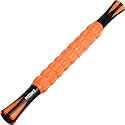 Muscle Roller &amp; Massage Roller Stick for Athletes - Lymphatic Drainage Support, Relieves Muscle Soreness, Cramping &amp; Tightness - Targets Legs, Arms, Back &amp; Calves （Orange Wheel）
