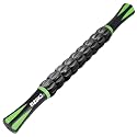 Muscle Roller Massage Roller Stick- Deep Tissue Fascia Blaster for Myofascial Pain Relief, Lymphatic Drainage &amp; Body Sculpting, Handheld Physical Therapy &amp; Recovery Tool (Green Black)