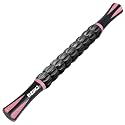 Muscle Roller Massage Roller Stick- Deep Tissue Fascia Blaster for Myofascial Pain Relief, Lymphatic Drainage & Body Sculpting, Handheld Physical Therapy & Recovery Tool ​(Pink Black