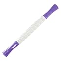 Muscle Roller Massage Roller Stick- Deep Tissue Fascia Blaster for Myofascial Pain Relief, Lymphatic Drainage &amp; Body Sculpting, Handheld Physical Therapy &amp; Recovery Tool ​(Purple White)