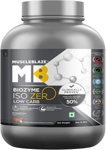 muscleblaze biozyme iso-zero low carb isolate 264g per scoop whey protein