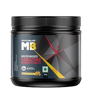 muscleblaze micronized creatine monohydrate powder citrus rush 80 servings 320g