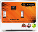 MuscleGrid India 15 KVA (130V-280V) HEAVY DUTY 12000W Copper Wired Mainline Voltage Stabilizer for Home Appliances (Orange)