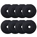 Musclen Fitness Vinyl Coated PVC Intruder 20 Kg Weight Plates, 2.5Kg X 8 (Black) (2.5KG-8PLATES)