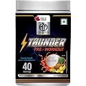 Muscle Trail Thunder Pre Workout Powder|Made In Canada|For Men And Women|No Sugar Added|Free From Fillers|No Colours Added|40 Servings|Fruit Medley
