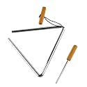 Musfunny Steel Musical Triangle Instrument with Striker Hand Percussion