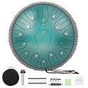Musfunny Steel Tongue Drum for Adults: 12 Inch 15 Notes, Green