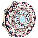 Musfunny Tambourines Musical Instrument Handheld Drum Percussion for Adults