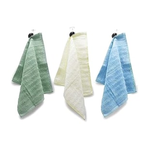 mush bamboo face towel  100 bamboo  ultra soft absorbent amp quick dry towel for facewash gym travel spa beauty salon  size 13 x 13 inches  500 gsm pack of 3 olive cream amp sky blue