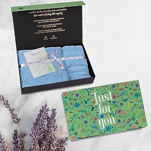 mush bamboo luxurious 3 piecetowels set  ultra soft absorbent and antimicrobial bath towel hand towel and face towel perfect as a diwalihouse warming gift box  sky blue