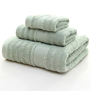 mush bamboo luxurious 3 piecetowels set  ultra soft absorbent and antimicrobial 600 gsm bath towel hand towel and face towel perfect for daily use and gifting khaki