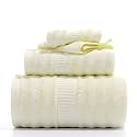 Mush Bamboo Luxurious 3 PieceTowels Set | Ultra Soft, Absorbent and Antimicrobial 600 GSM (Bath Towel, Hand Towel and Face Towel) Perfect for Daily Use and Gifting (Khaki)