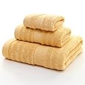 Mush Bamboo Luxurious 6 PieceTowels Set | Ultra Soft, Absorbent and Antimicrobial | Perfect as a Valentines/House Warming/Couple Gift (Gift Box: Sky &amp; Pink)