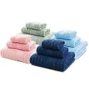 Mush Bamboo Towels Set | Ultra Soft, Absorbent and Antimicrobial 600 GSM (4 Bath Towel, 4 Hand Towel and 4 Face Towel) Perfect for Daily Use and Gifting (Olive, Pink, Navy, &amp; Sky)