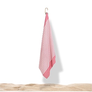 mush grab amp go bamboo beach towel  100 bamboo bath towel for beach hiking amp trips  compact towel with travel bag  60x120 cms 250gsm quick dry featherlight amp sand-resistant towel  red stripes