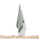 Mush Grab &amp; Go Bamboo Beach Towel | 100% Bamboo Bath Towel for Beach, Hiking &amp; Trips | Compact Towel with Travel Bag | 60x120 cms, 250 GSM Quick Dry, Featherlight &amp; Sand-Resistant Towel | Green