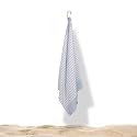 Mush Grab &amp; Go Bamboo Beach Towel | 100% Bamboo Bath Towel for Beach, Hiking &amp; Trips | Compact Towel with Travel Bag | 60x120 cms, 250 GSM Quick Dry, Featherlight &amp; Sand-Resistant Towel | Muted Blue
