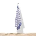 Mush Grab & Go Bamboo Beach Towel | 100% Bamboo Bath Towel for Beach, Hiking & Trips | Compact Towel with Travel Bag | 60x120 cms, 250 GSM Quick Dry, Featherlight & Sand-Resistant Towel | Blue